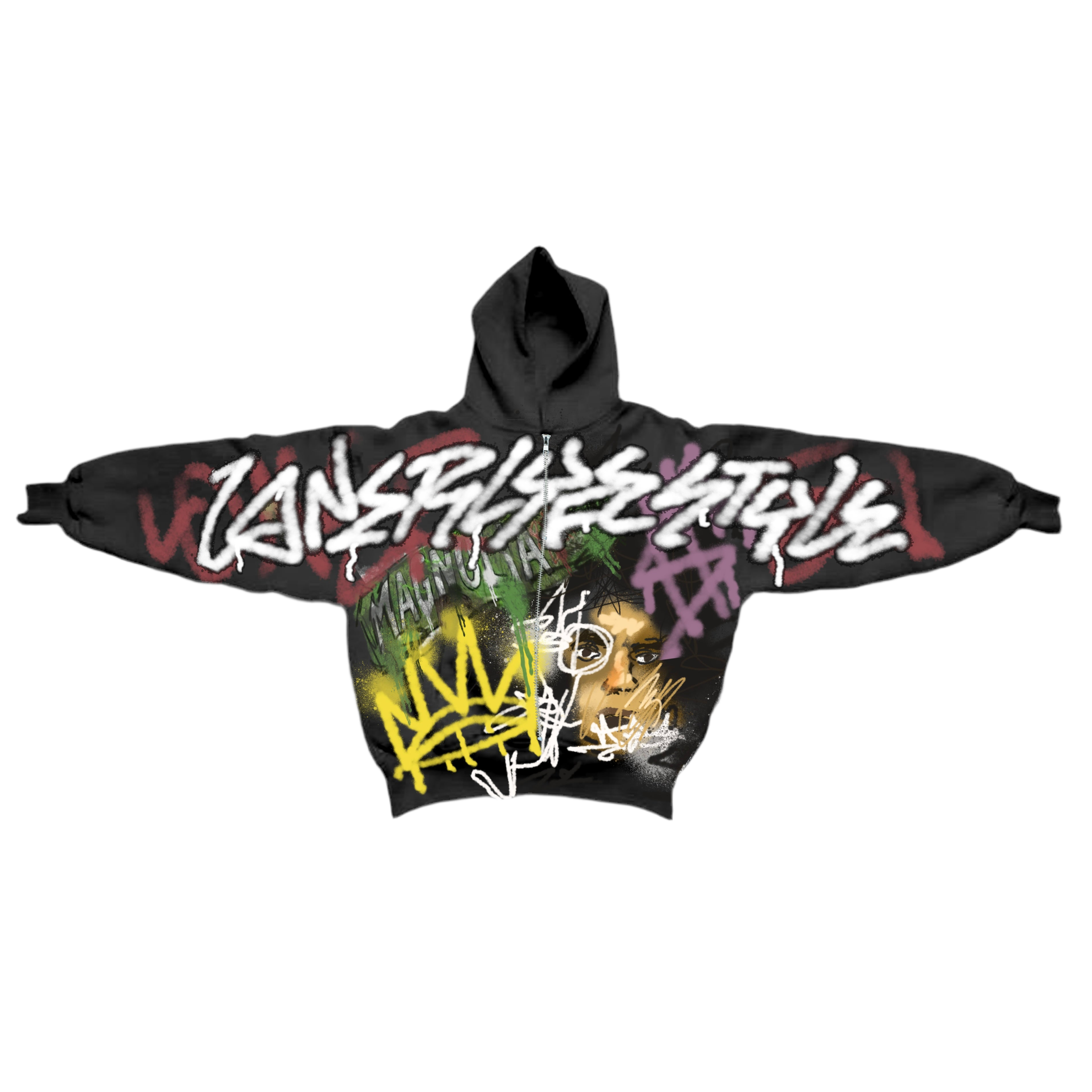 Lonerlyfestyle Graffiti Zip-Up *PREORDER
